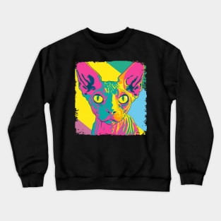 Sphynx Pop Art - Cat Lover Gift Crewneck Sweatshirt